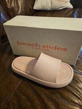 NIB J/Slides J Slides Beach Slides pink size 10